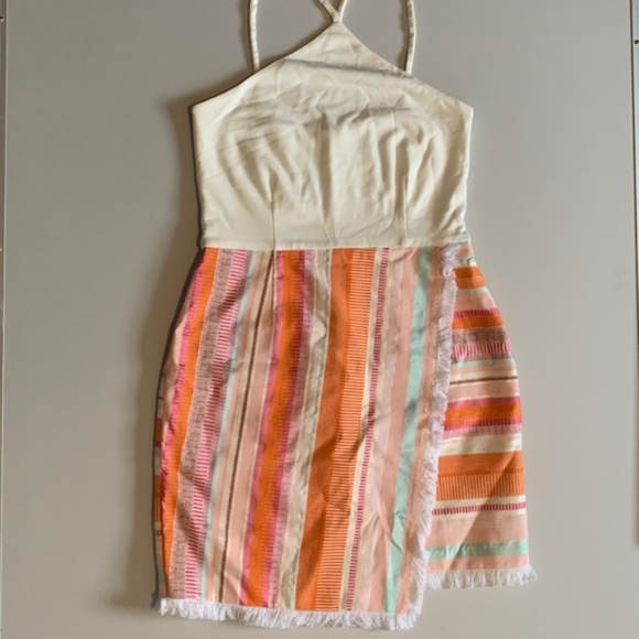 NWOT Anthropologie Hutch Kalyn Halter Multicolor Dress 6 - Picture 1 of 9